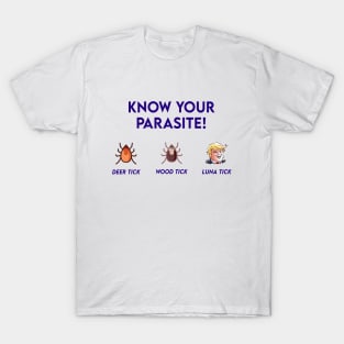 Know Your Parasite Anti Trump Lunatic Protest Design T-Shirt